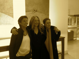 Con Andrea Villarrubia y Antje Wictrey. Biblioteca Provincial de Andalucía